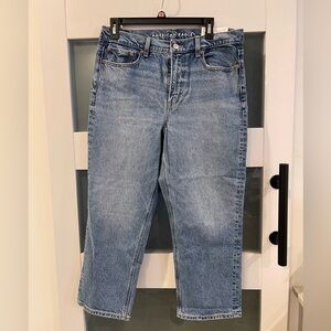 American Eagle Super High Rise Ankle Straight